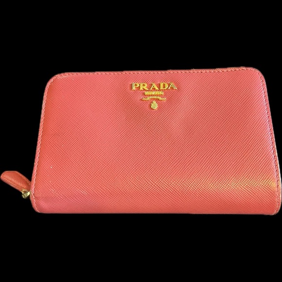 Prada Pink Wallet Good Condition Super Pretty! - Picture 1 of 7